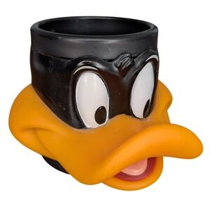 Vintage‎ Daffy Duck Looney Tunes 3D Mug Coffee Cup Promotional 1992